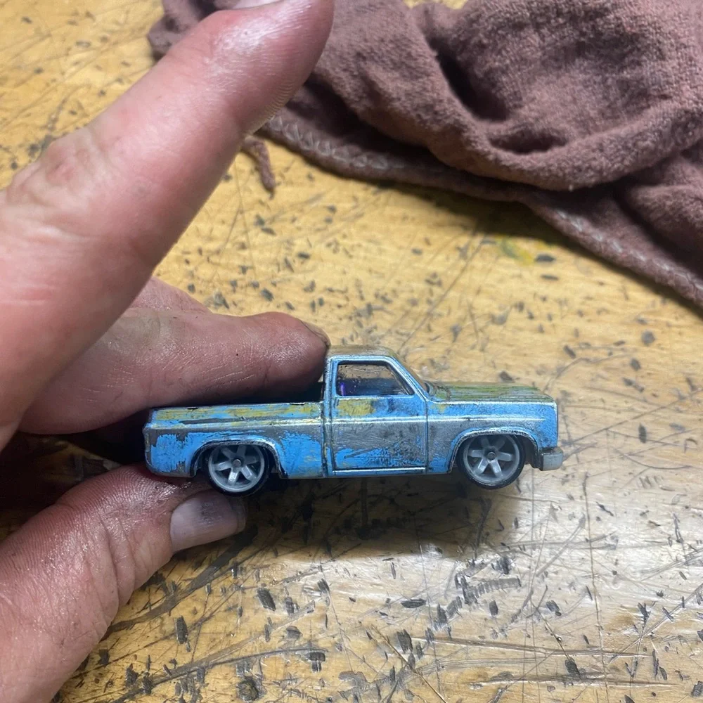 Hotwheels 1983 Chevy custom rat rod/shop truck I can do specific cars or style